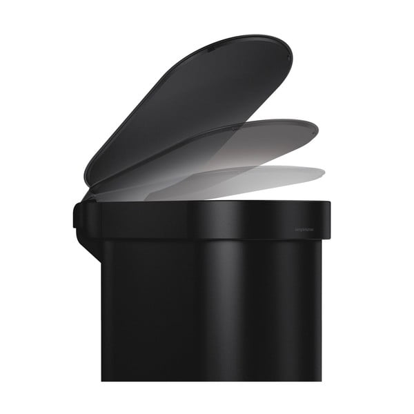 Pedaaliga terasprügikast 45 l Slim - simplehuman-image-3