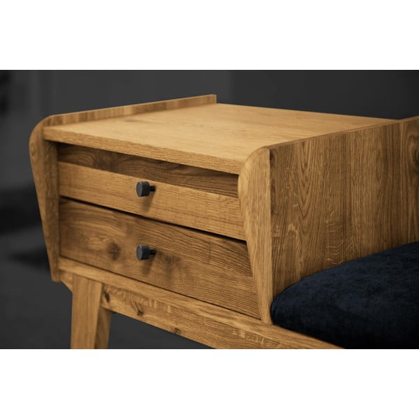 Tammepuust sahtlitega pink sinise istmega Retro - The Beds-image-4