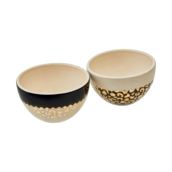 Kreem-kuldsed kivikeraamikast kausid 2tk, 180 ml London - Premier Housewares-image-4