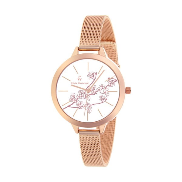 Dámské hodinky s řemínkem ve světle růžové barvě Olivia Westwood Fulore