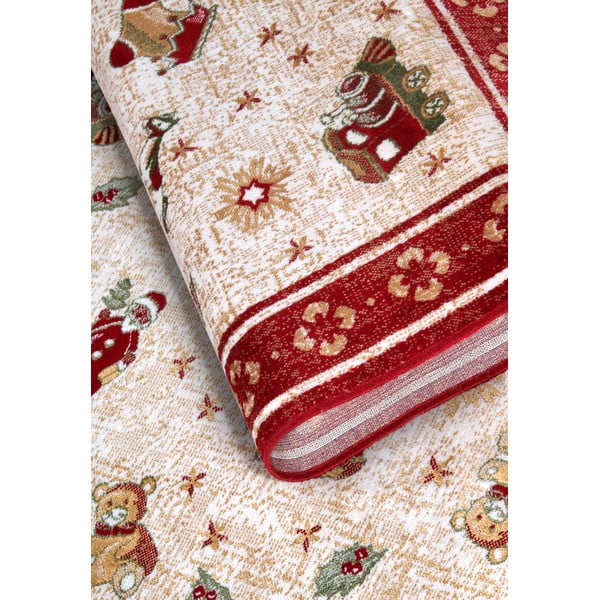 Punane jõulumotiividega puuvillaseguga vaip 160x230 cm Toy's Delight Red Christmas - Villeroy&Boch-image-4