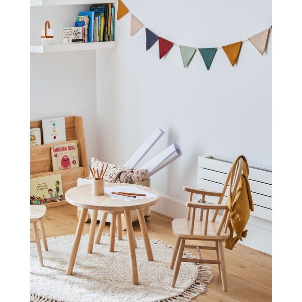 Kreem puuvillane laste vaip ø100 cm Orwen - Kave Home-image-2