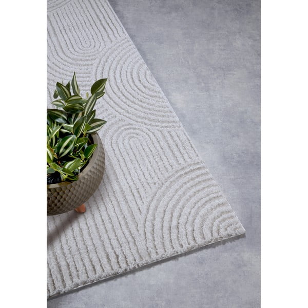 Kreem vaip 80x240 cm Chappe Cream White - Elle Decoration-image-2