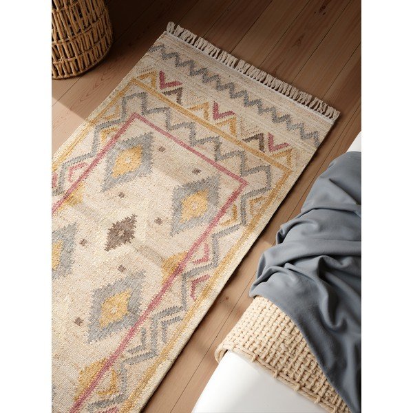 Kreem käsitsi kootud džuudist vaip 80x200 cm Roya Imani - Elle Decoration-image-2