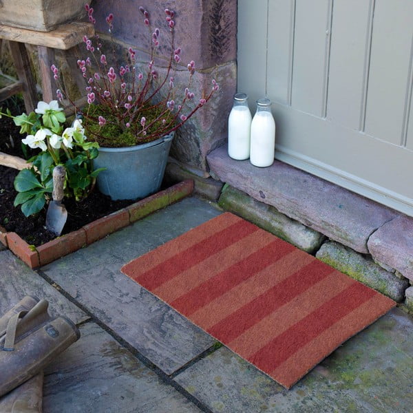 Kookoskiududest uksematt 40x60 cm Pink Stripe - Artsy Doormats-image-3