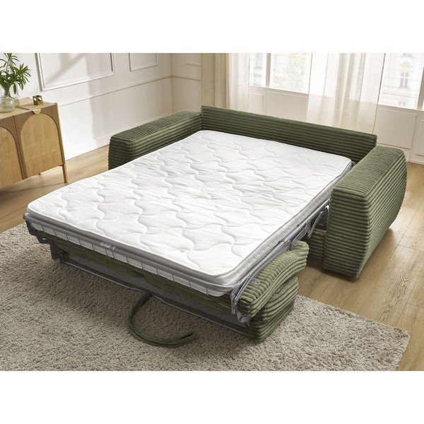 Roheline velvetist diivanvoodi 220 cm Hugo - Bobochic Paris-image-1
