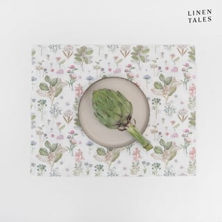 Riidest lauamatt 35x45 cm White Botany - Linen Tales