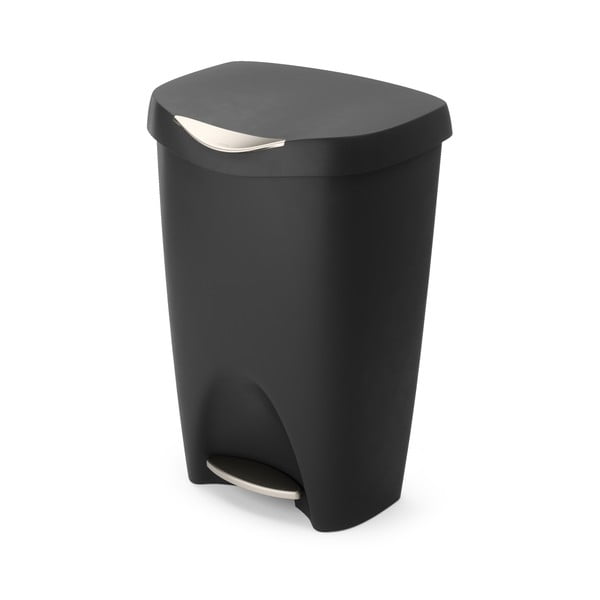 Must plastikust prügikast 50 l Brim - Umbra-image-4