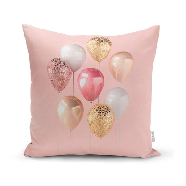 Padjaümbris õhupallid roosa BG-ga, 45 x 45 cm - Minimalist Cushion Covers
