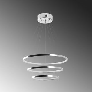 Hõbedane LED rippvalgusti ø 50 cm Simit - Opviq lights