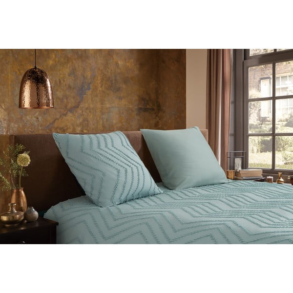 Heleroheline pikendatud mikrokiust voodipesu üheinimesevoodile 140x220 cm Pure Zigzag - Good Morning-image-1