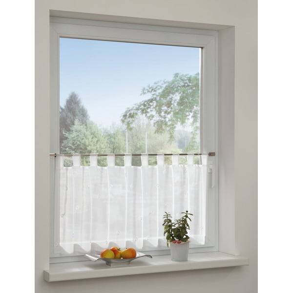 Valge kardin 48x140 cm Voile - Gardinia-image-1