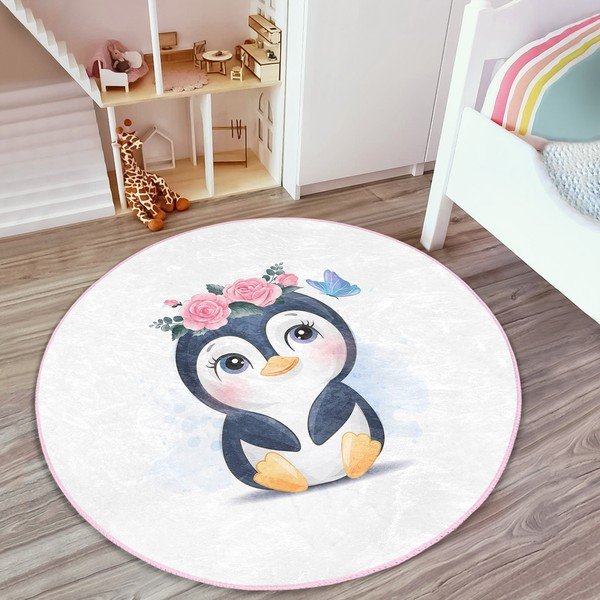 Valge laste vaip ø 100 cm Comfort - Mila Home-image-3