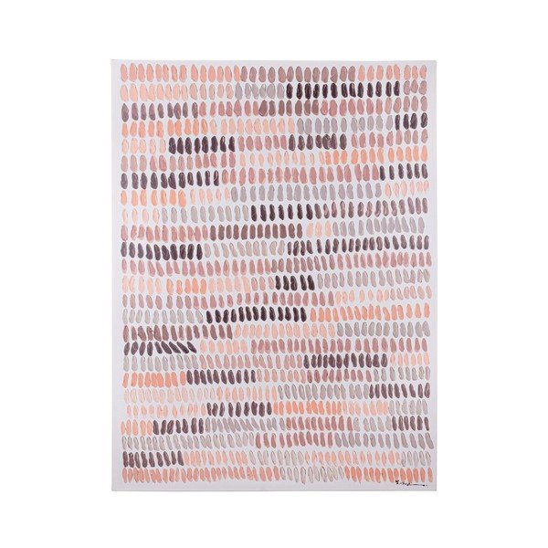 Käsitsi maalitud elementidega raamiga lõuendimaal, 90x120 cm Naska – Bizzotto