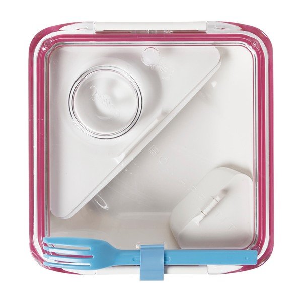 Růžový svačinový box Black + Blum Apetit, 880 ml-image-1