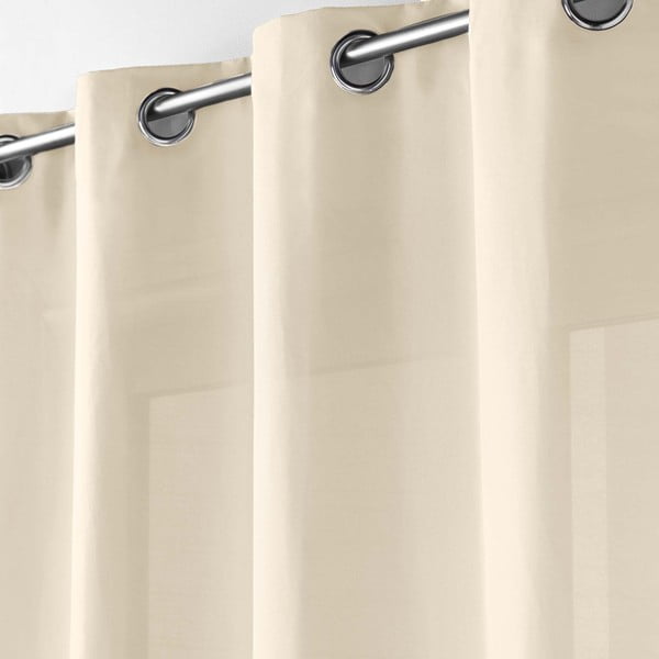 Beež mikrokiududest kardin 140x280 cm Absolu - douceur d'intérieur-image-1