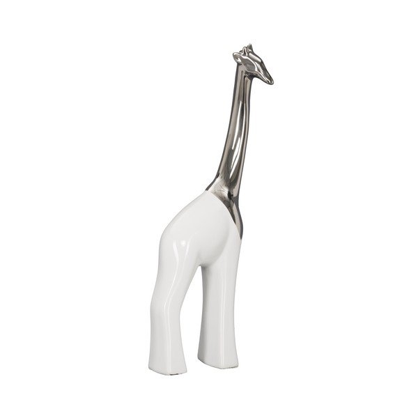 Bílá keramická dekorativní soška Mauro Ferretti Giraffa, výška 35 cm-image-4