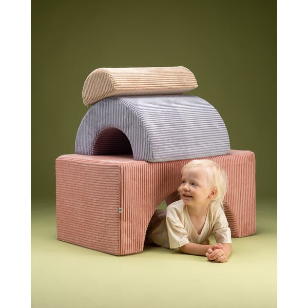 Roosa velvetist-vahtplastist mänguväljak Rainbow - Wigiwama-image-1