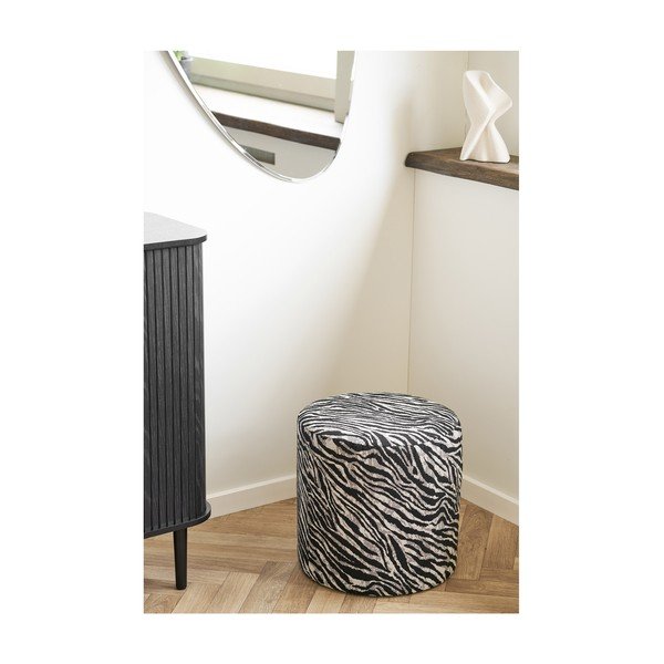 Mustvalge taburet Kimberley - House Nordic-image-3
