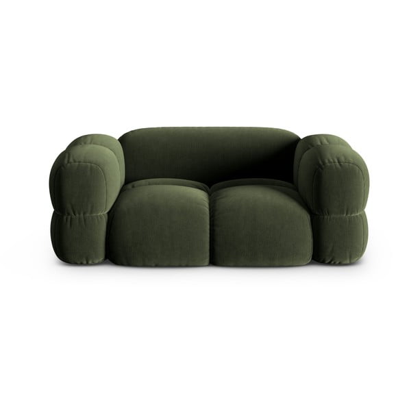  Roheline sametist diivan 180 cm Loretto – Cosmopolitan Design
