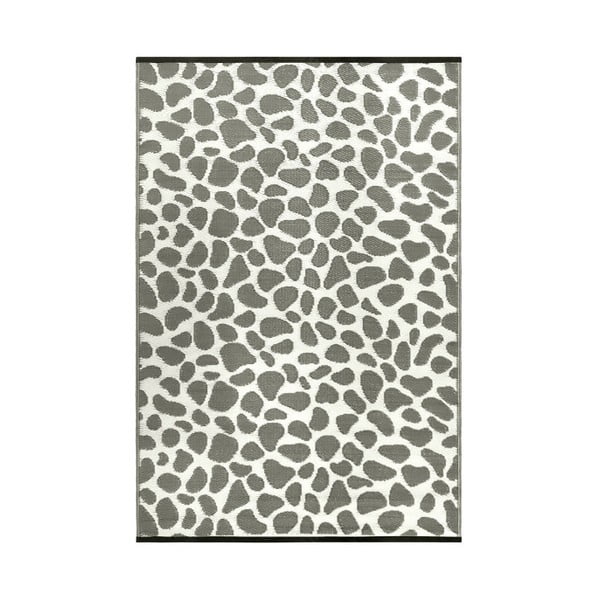 Šedo-bílý oboustranný koberec vhodný i do exteriéru Green Decore Silenco, 90 x 150 cm