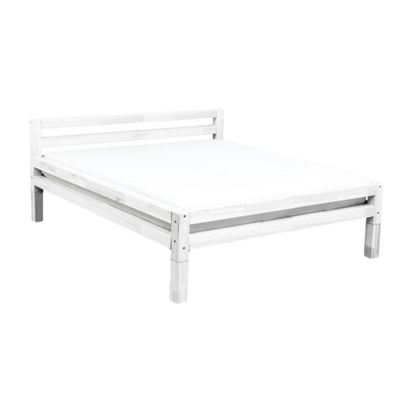 Bílá dvoulůžková postel z smrkového dřeva Benlemi Double, 180 x 200 cm-image-3
