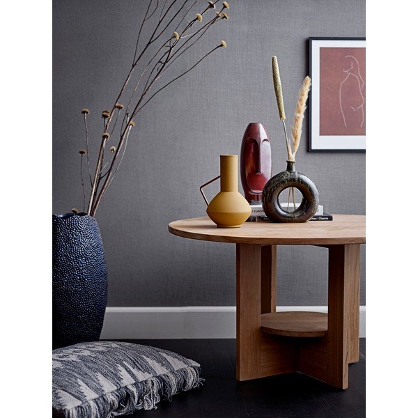 Kollane metallist vaas, kõrgus 21 cm Irine - Bloomingville-image-1