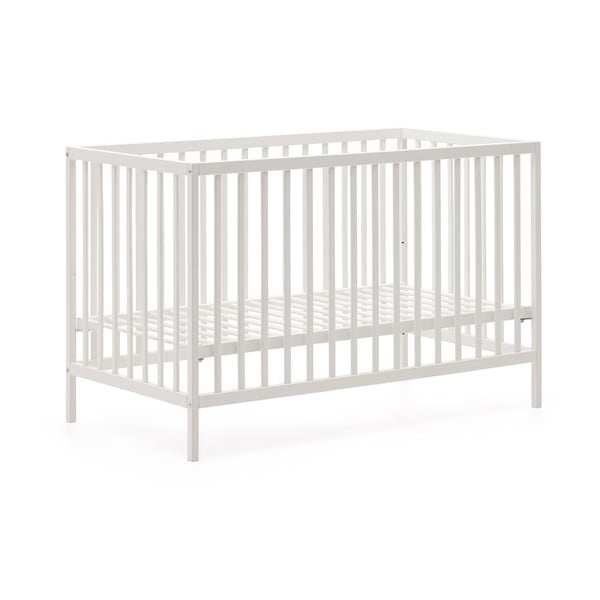 Valge pöögipuidust võrevoodi 60x120 cm Shantal - Kave Home-image-2