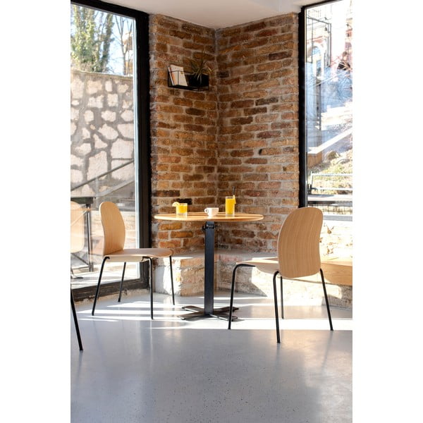 Pruun pähklipuu dekooriga söögitool Book - Gazzda-image-4