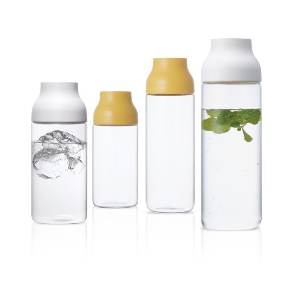 Bílá karafa Kinto Capsule, 1 l-image-1