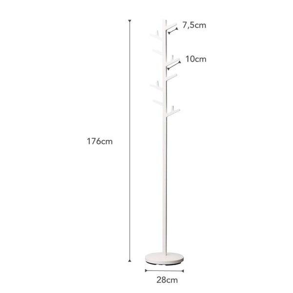 Valge posti riputusklamber Branch - YAMAZAKI-image-3
