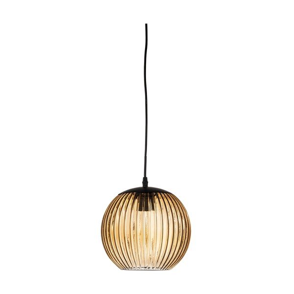 Pruunist klaasist LED-ripplamp ø 23 cm Sybia - Bloomingville