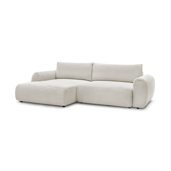 Kreem velvetist nurgadiivanvoodi (vasak nurk) Lucien - Bobochic Paris-image-3