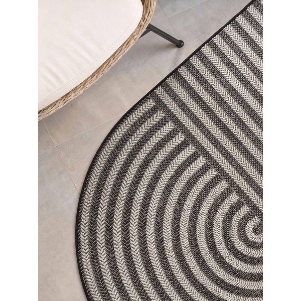 Must/kreemikas sise- ja õuevaip 160x230 cm Haringey Woodfield - Ted Baker-image-2