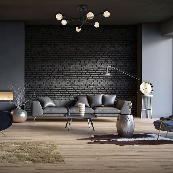 Must laevalgusti Flower - Opviq lights-image-4