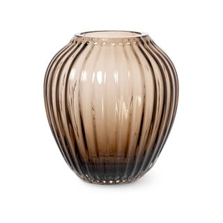 Pruunist klaasist vaas, kõrgus 14 cm Hammershøi - Kähler Design