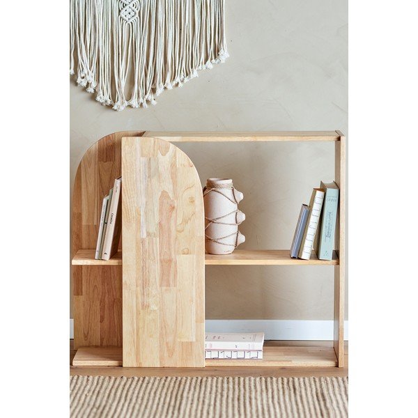 Kummipuidust raamaturiiul 85x70 cm Alec - Bloomingville-image-4