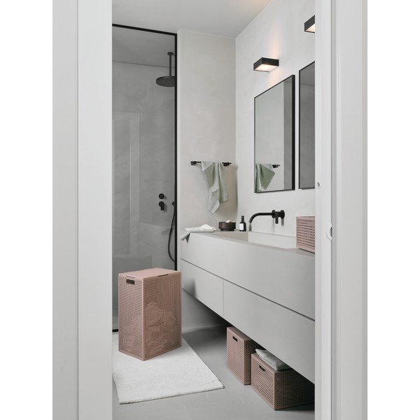 Vana roosa pesukorv taaskasutatud plastist 60 l Kaya - Curver-image-1