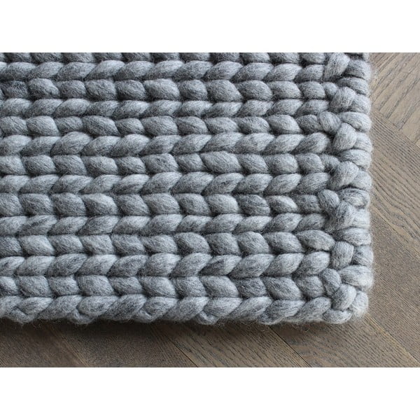 Terashall punutud villane vaip , 170 x 240 cm Braided Rugs - Wooldot-image-1