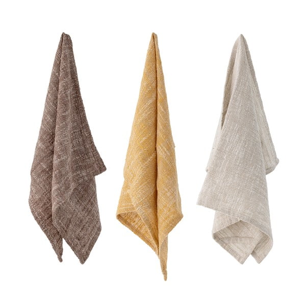 Puuvillased rätikud 3 tk 70x45 cm komplektis Heika - Bloomingville-image-2