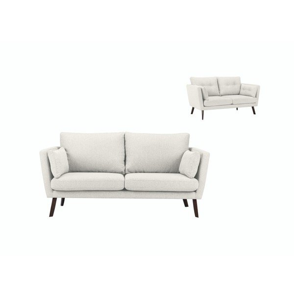 Světle béžová 3místná pohovka Mazzini Sofas Elena-image-1