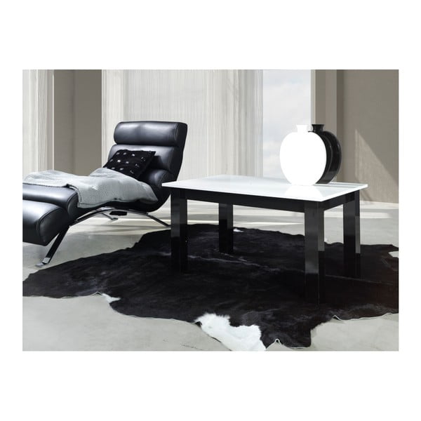 Černobílý konferenční stolek Maridex Lava
