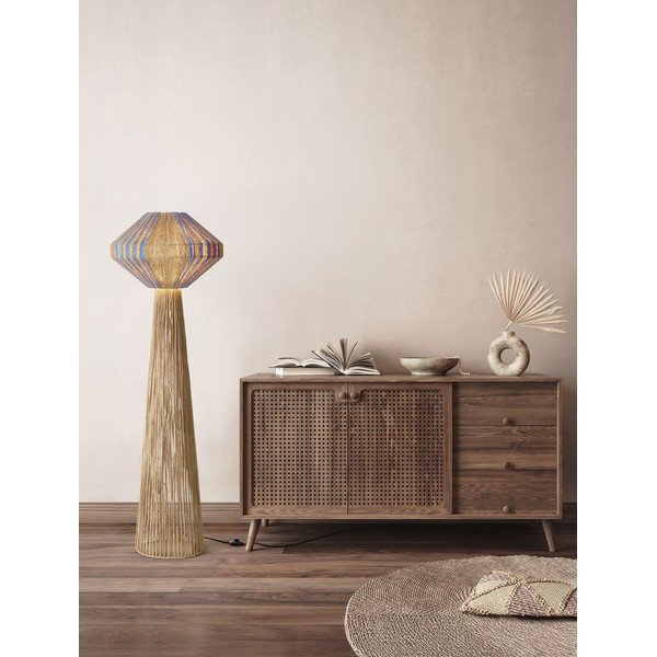 Sinine/naturaalne köiest põrandalamp (kõrgus 152 cm) Abby - Nova Luce-image-2