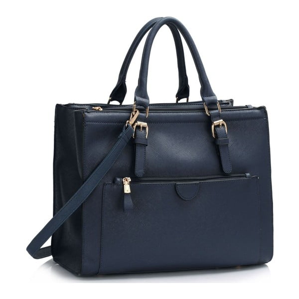 Tmavě modrá kabelka L&S Bags Poissy