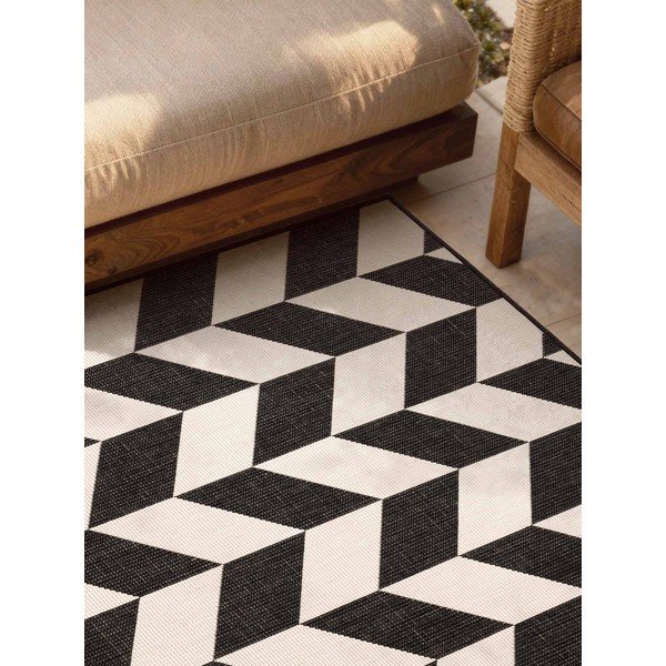 Must/kreemikas sise- ja õuevaip 160x230 cm Haringey Terrick - Ted Baker-image-3