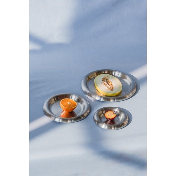 Roostevabast terasest taldrikud komplektis 2 tükki hõbedases värvitoonis ø 28 cm Roto - noo.ma-image-3