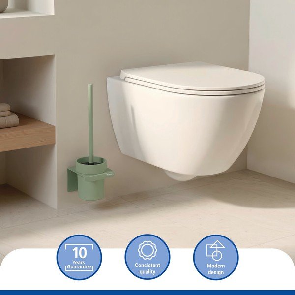 Roheline plastmassist WC-hari ilma puurimiseta Turbo-loc Lizan - Wenko-image-1