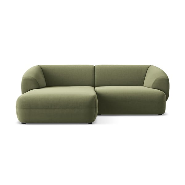 Roheline sametne nurgadiivan (vasakpoolne nurk) Moana - Makamii