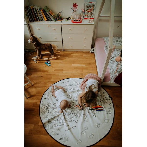 Värviline lastevaip Camping, ø 130 cm - Butter Kings-image-4