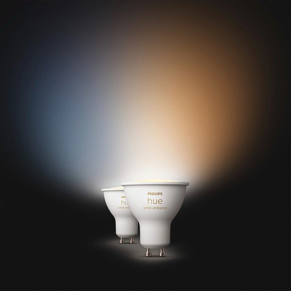 LED nutipirnid 2tk komplektis, GU10, 4W White ambiance - Philips Hue-image-2
